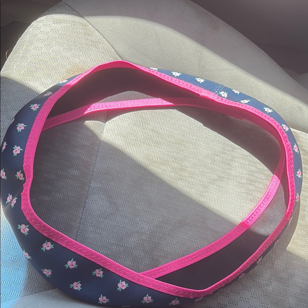 Simply southern Floral Navy and Pink steeringwheel wheel cover